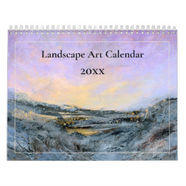 Landschap Abstracte kunst origineel schilderij 202 Kalender