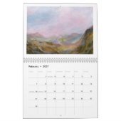 Landschap Abstracte kunst origineel schilderij 202 Kalender (Feb 2027)