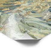 Landschap achter Saint-Paul Vincent van Gogh Foto Afdruk (Hoek)