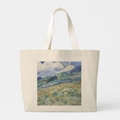 Landschap achter Saint-Paul Vincent van Gogh Grote Tote Bag (Achterkant)