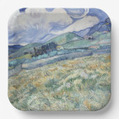 Landschap achter Saint-Paul Vincent van Gogh Papieren Bordje (Voorkant)