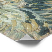 Landschap achter Saint-Paul Vincent van Gogh Poster (Hoek)