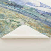 Landschap achter Saint-Paul Vincent van Gogh Sherpa Deken (3/4)