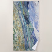 Landschap achter Saint-Paul Vincent van Gogh Strandlaken (Voorkant)