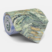 Landschap achter Saint-Paul Vincent van Gogh Stropdas (Opgerold)