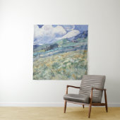 Landschap achter Saint-Paul Vincent van Gogh Wandkleed (In situ)