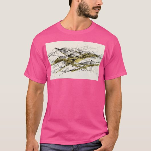 Landschap actief t-shirt (Voorkant)