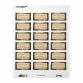  landschap. Adres / Verzending / Boekenlabel Etiket (Full Sheet)