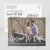 Landschap Afbeelding Wedding Unsave the Date Brief Briefkaart (Voorkant / Achterkant)