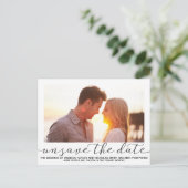 Landschap Afbeelding Wedding Unsave the Date Brief Briefkaart (Staand voorkant)