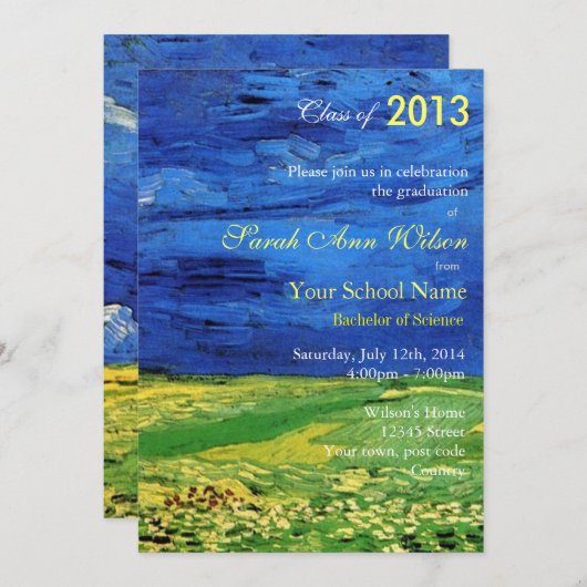 landschap afgestudeerde kunstacademie kaart (Voorkant / Achterkant)