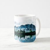 Landschap Alaska-Waterverf Koffiemok (Voorkant rechts)