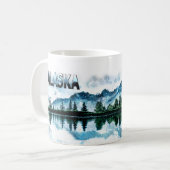Landschap Alaska-Waterverf Koffiemok (Voorkant links)