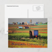 Landschap Amish-Briefkaart Briefkaart (Voorkant / Achterkant)
