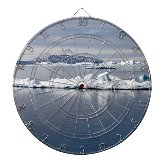 Landschap Antarctica Dartbord (Voorkant)