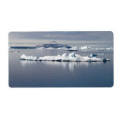 Landschap Antarctica Etiket (Voorkant)