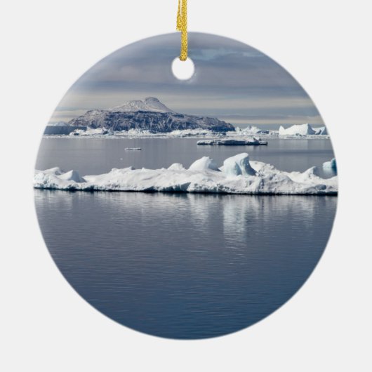 Landschap Antarctica Keramisch Ornament (Achterkant)