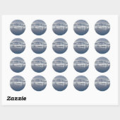 Landschap Antarctica Ronde Sticker (Vel)