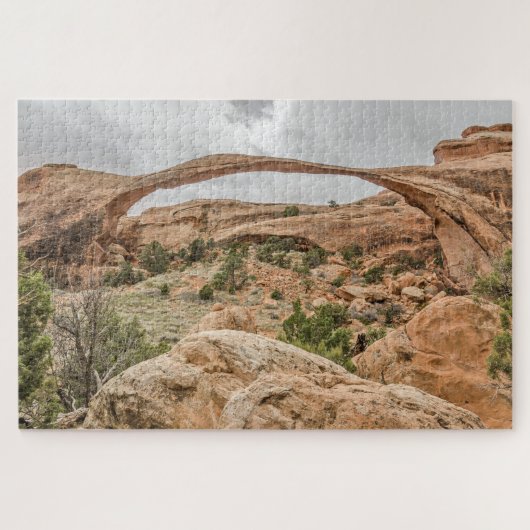 Landschap Arch Against a Cloudy Sky - 1014-stuk Legpuzzel (Horizontaal)