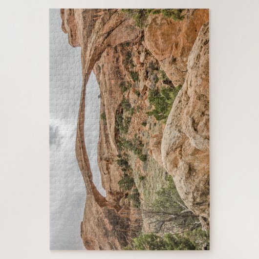 Landschap Arch Against a Cloudy Sky - 1014-stuk Legpuzzel (Verticaal)