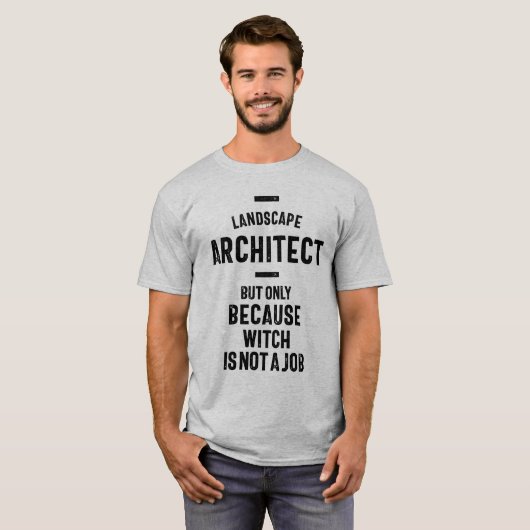 Landschap Architect Taaktitel Cadeau T-shirt (Voorkant volledig)