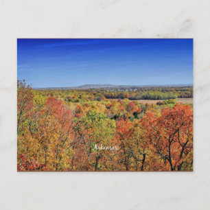 Landschap Arkansas in de herfst Briefkaart