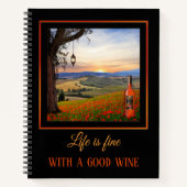 Landschap Art Fine Wine Notitieboek (Voorkant)