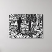 Landschap Art Prints B & W Forest Art Canvas Afdru (Voorkant)