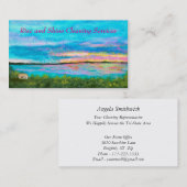 Landschap Art Seashore Beach Sunrise Cleaning Visitekaartje (Voorkant / Achterkant)