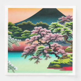 Landschap Asian Cherry Blossom Servet