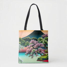 Landschap Asian Cherry Blossom Tote Bag