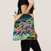 Landschap Asian Cherry Blossom Tote Bag (Dichtbij)