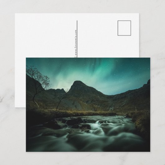 Landschap Aurora Feestdagenkaart (Voorkant / Achterkant)