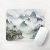 Landschap Aziatische schilderkunst Muismat (Met muis)