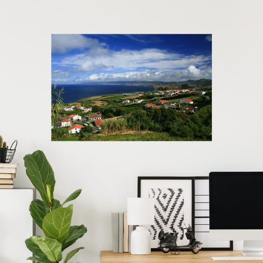 Landschap Azoren Poster (Thuiskantoor)