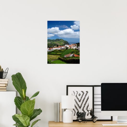 Landschap Azoren Poster (Thuiskantoor)