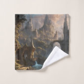 Landschap Badkamer Handdoek Set (Wasdoekje)