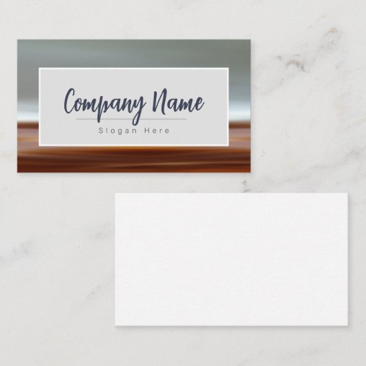 Landschap Beach Background Business Card-sjabloon Visitekaartje (Voorkant / Achterkant)