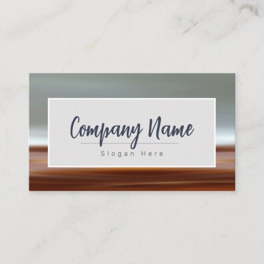 Landschap Beach Background Business Card-sjabloon Visitekaartje (Voorkant)