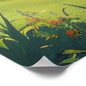 Landschap bergmeer poster (Hoek)