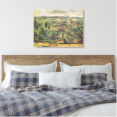 Landschap bij Jas-de-Bouffan - Paul Cezanne Canvas Afdruk (Insitu (Slaapkamer))