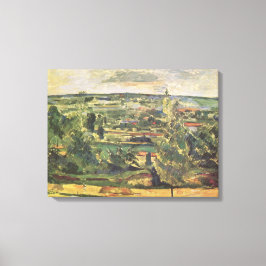 Landschap bij Jas-de-Bouffan - Paul Cezanne Canvas Afdruk
