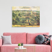 Landschap bij Jas-de-Bouffan - Paul Cezanne Canvas Afdruk (Insitu (Woonkamer))