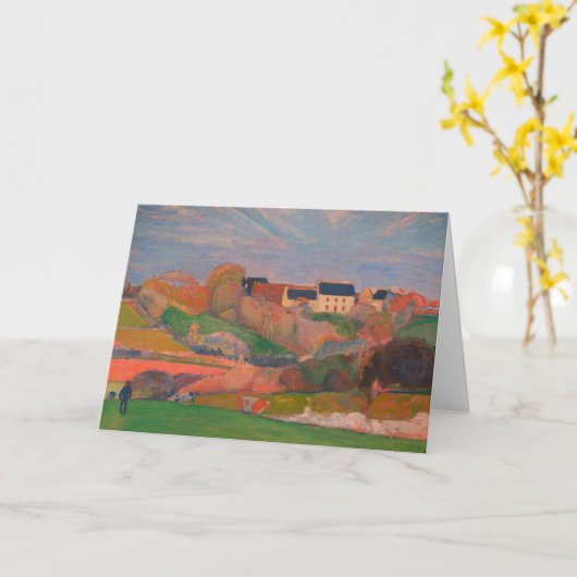 Landschap bij Le Pouldu: Blank Kaart (Gele Bloem)