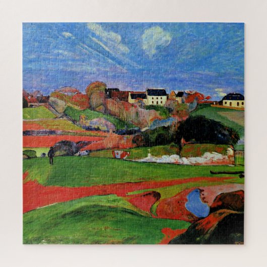 Landschap bij Le Pouldu Legpuzzel (Verticaal)