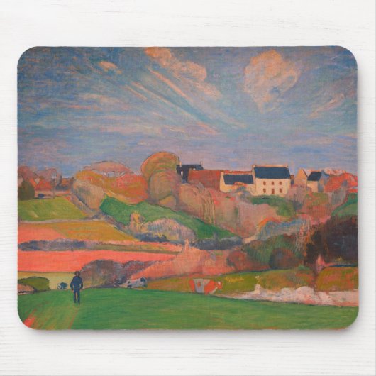 Landschap bij Le Pouldu van Gauguin: Muismat (Voorkant)