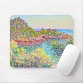 Landschap bij Monte Carlo (door Claude Monet) Muismat (Met muis)