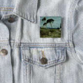 Landschap bij Nettuno, 1887 Vierkante Button 5,1 Cm (In situ)