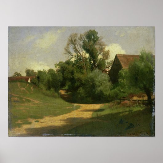 Landschap bij Oberaudorf Poster (Voorkant)