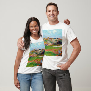 Landschap bij Pouldu schilderij van Paul Gauguin T-shirt
